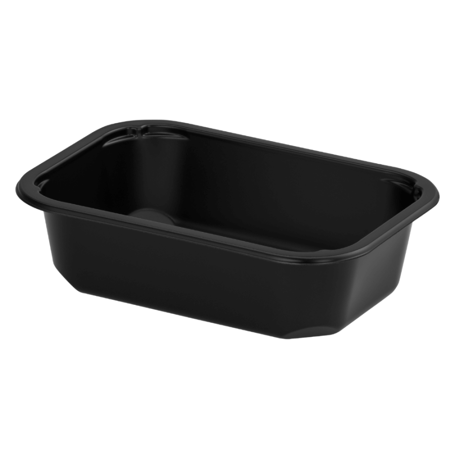 Pojemnik czarny T-1 do zgrzewu 160 x 112 x 45 mm- PREMIUM, PP - 528 szt.