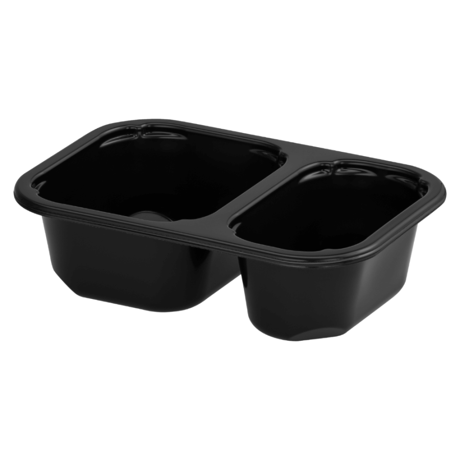 Pojemnik czarny T-2 do zgrzewu 160 x 112 x 45 mm- PREMIUM, PP - 528 szt.