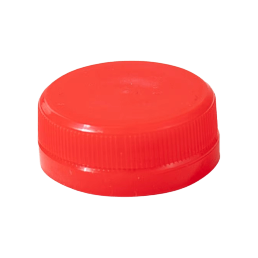 Zakrętka 38 mm czerwona do butelki rPET - 100 szt.