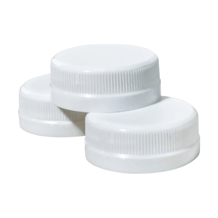 Zakrętka 38 mm biala do butelki rPET - 100 szt.