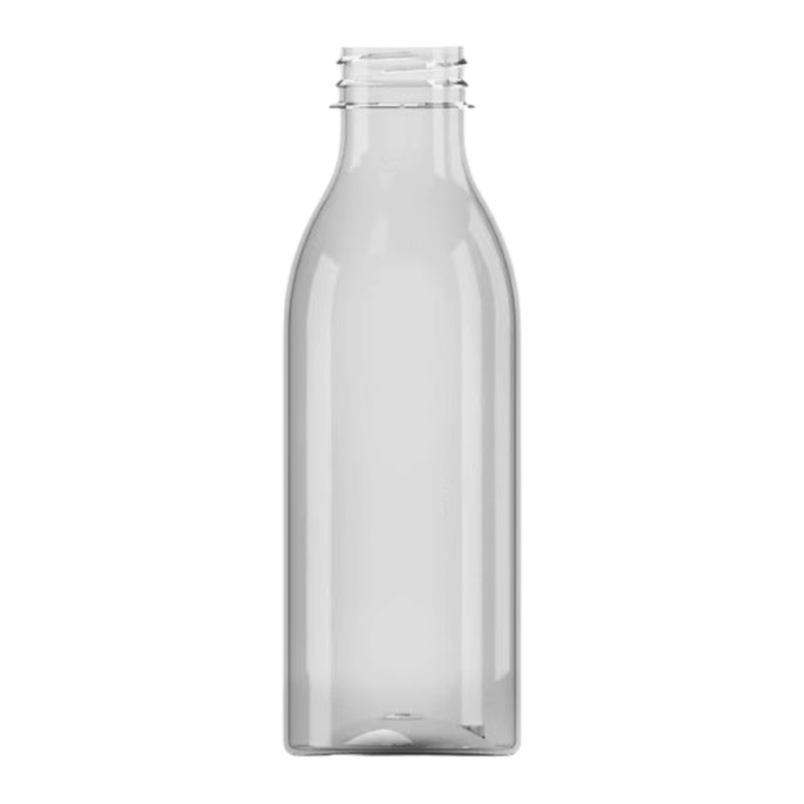 Butelka transparentna rPET 500 ml okrągła - 100 szt.