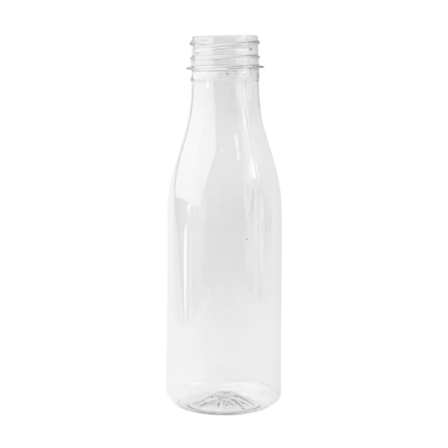 Butelka transparentna rPET 400 ml okrągła - 100 szt