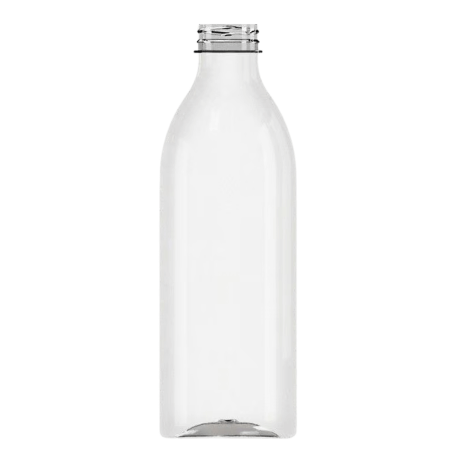 Butelka transparentna rPET 1000 ml okrągła - 100 szt.