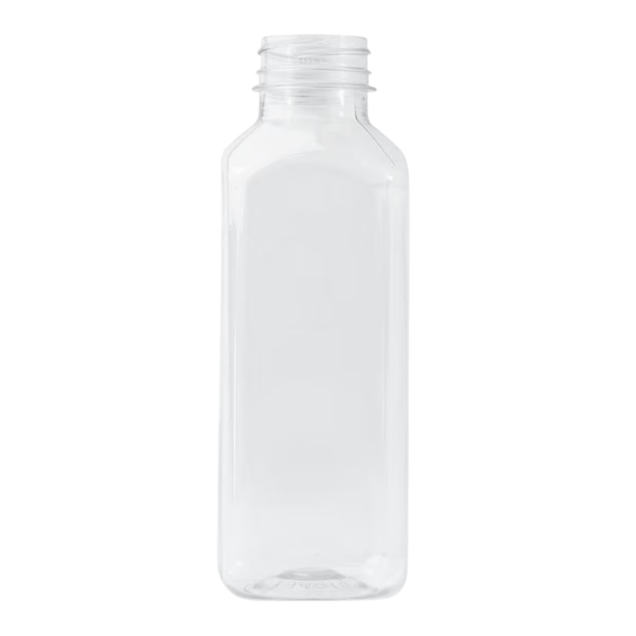 Butelka transparentna rPET 480 ml kwadratowa - 100 szt