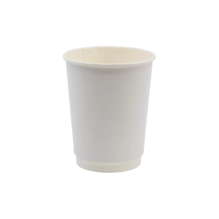 Kubek papierowy, biały, fi 90 mm, 300 ml - 50 sztuk