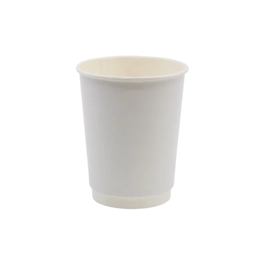 Kubek papierowy, biały, fi 90 mm, 300 ml - 50 sztuk