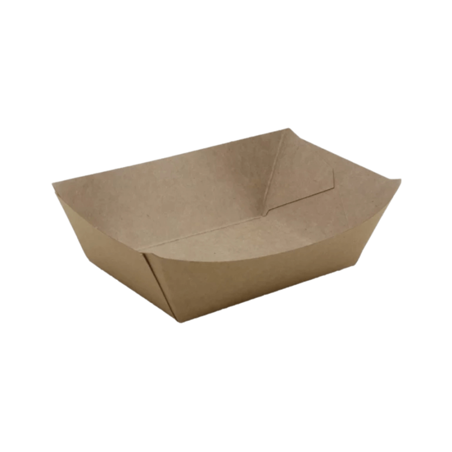 Tacka papierowa kraft M 10,7 cm x 6,9 cm x 4,1 cm - 50 sztuk