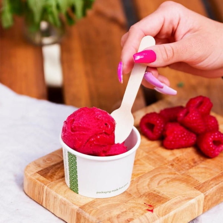 Pojemnik papierowy na lody i deserki 120 ml fi 75 mm - 50 sztuk