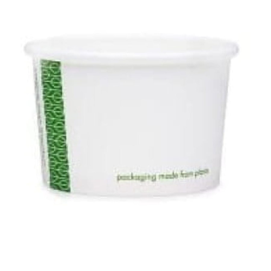 Pojemnik papierowy na lody i deserki 120 ml fi 75 mm - 50 sztuk