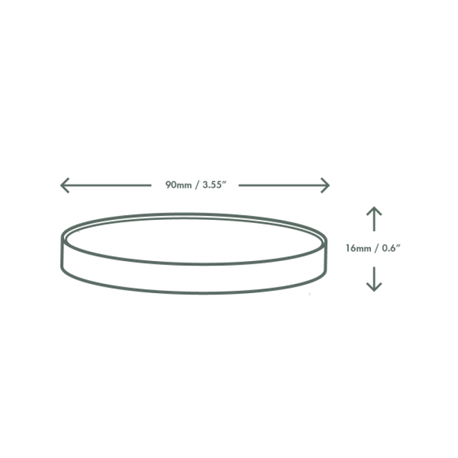 Pokrywka papierowa okrągła fi 90 mm - 50 sztuk