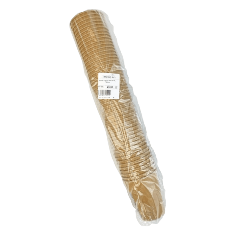 Kubek 300 ml PAPPE, fi 90 mm kraft - 50 szt.