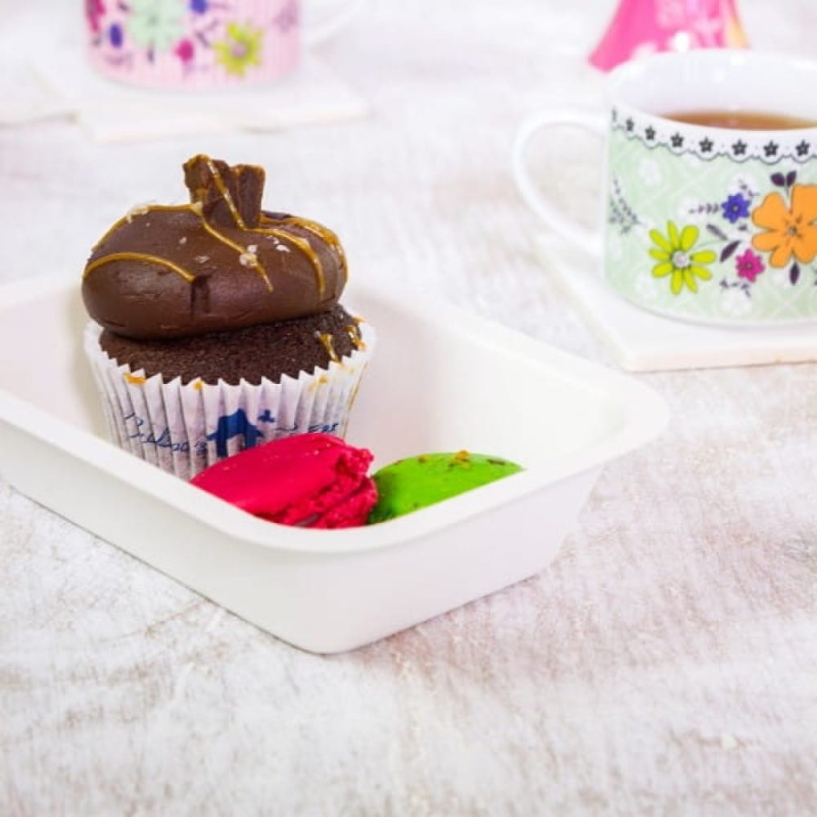 Pojemnik z trzciny cukrowej 500 ml, 19 cm x 13 cm x 4,5 cm - 50 sztuk