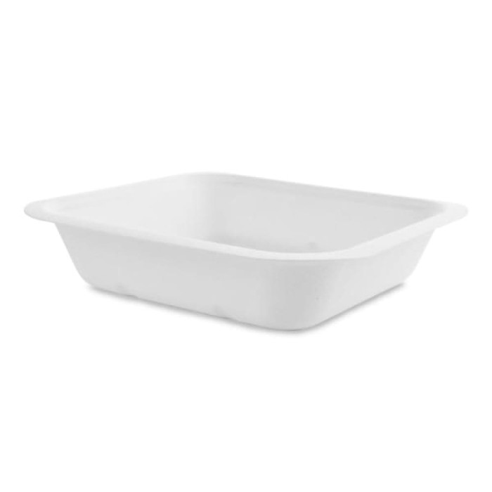 Pojemnik z trzciny cukrowej 650 ml, 19,5 cm x 18 cm x 4,3 cm - 50 sztuk