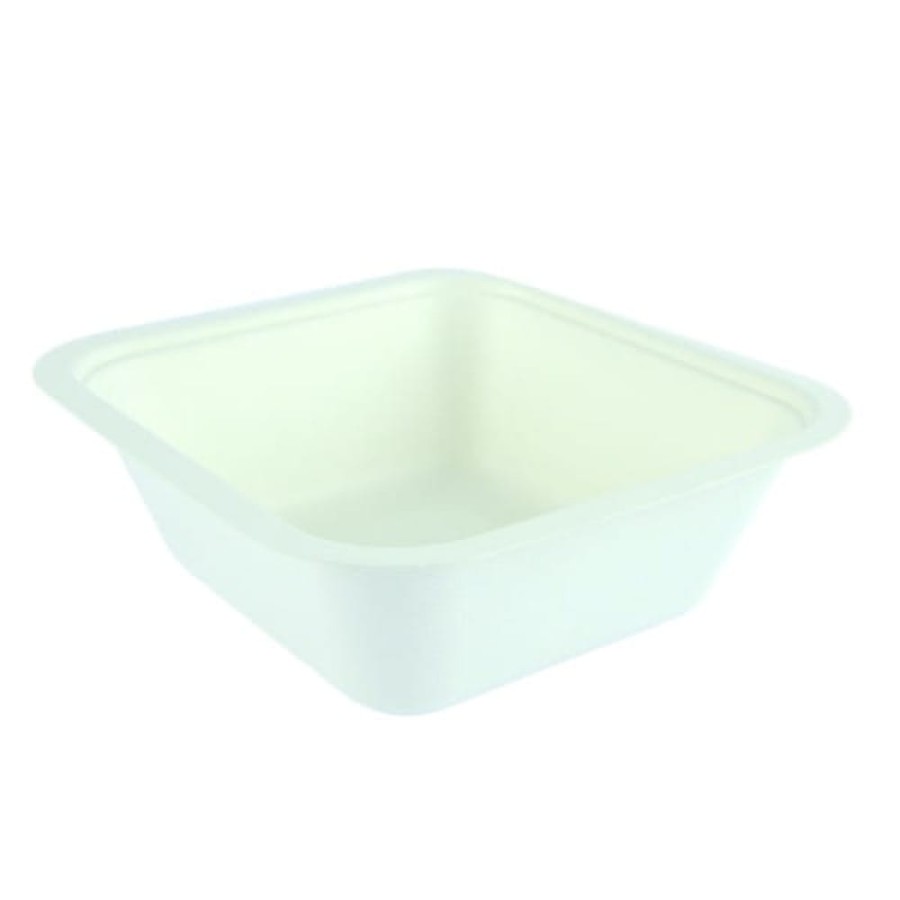 Pojemnik z trzciny cukrowej 1000 ml, 19,5 cm x 18 cm x 6,5 cm - 50 sztuk