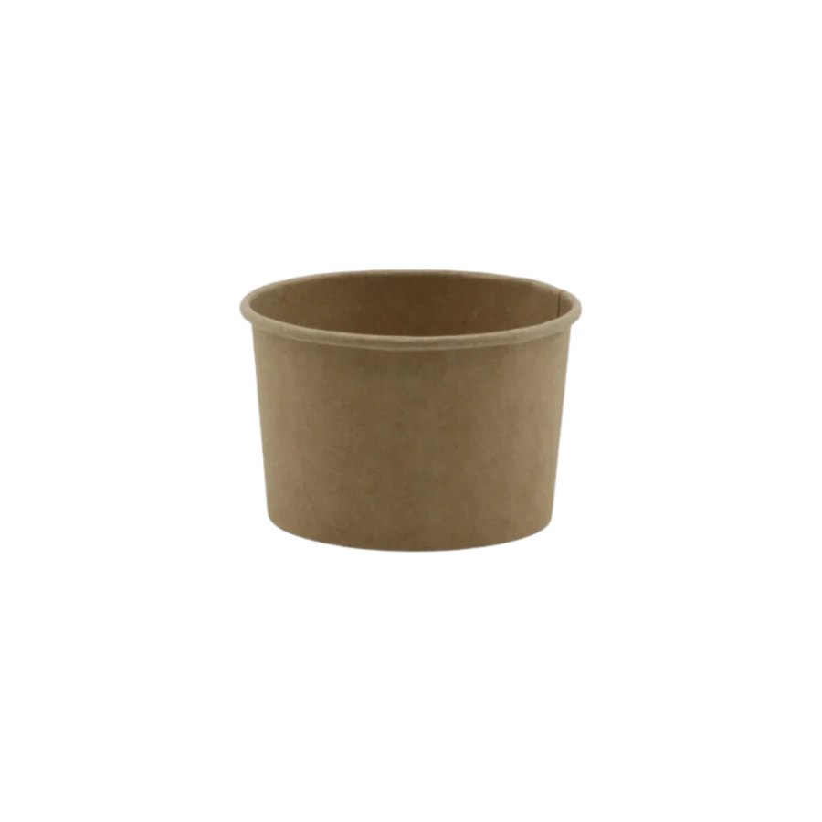 Miseczka papierowa kraft 130 ml, fi 72 mm - 25 sztuk