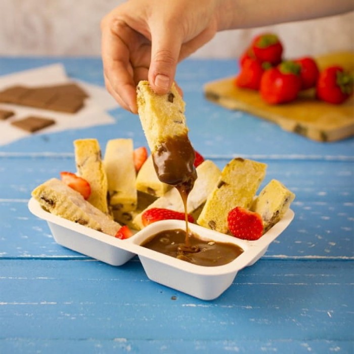 Pojemnik z trzciny cukrowej dwudzielny 360 ml, 19 cm x 13 cm x 3,5 cm - 50 sztuk