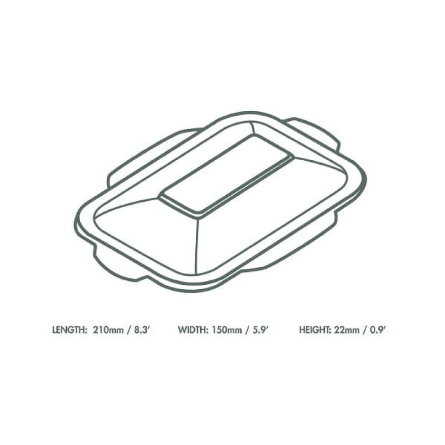 Pokrywka z trzciny cukrowej 19 cm x 13 cm - 50 sztuk