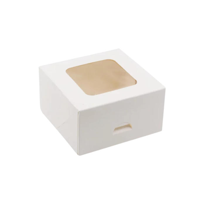 Pudełko na ciastko, muffina z okienkiem 13 cm x 13 cm x 7 cm - 220 sztuk