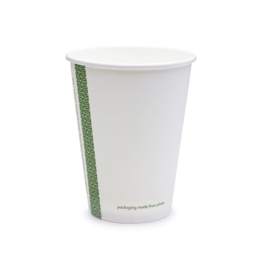 Kubek papierowy biały jednowarstwowy 340 ml fi 89 mm - 50 sztuk