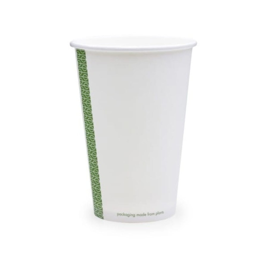 Kubek papierowy biały jednowarstwowy 450 ml fi 89 mm - 50 sztuk