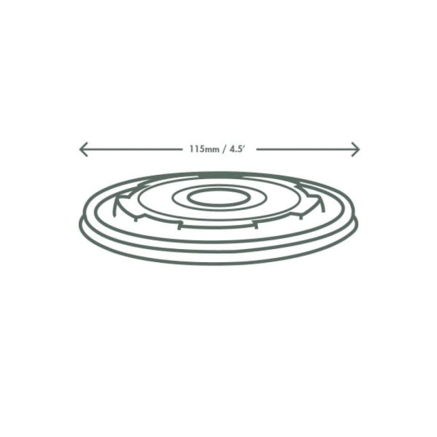 Pokrywka do pojemników fi 115 mm C-PLA - 50 sztuk