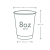 Kubek papierowy dwuwarstwowy kraft 220 ml fi 79 mm - 25 sztuk