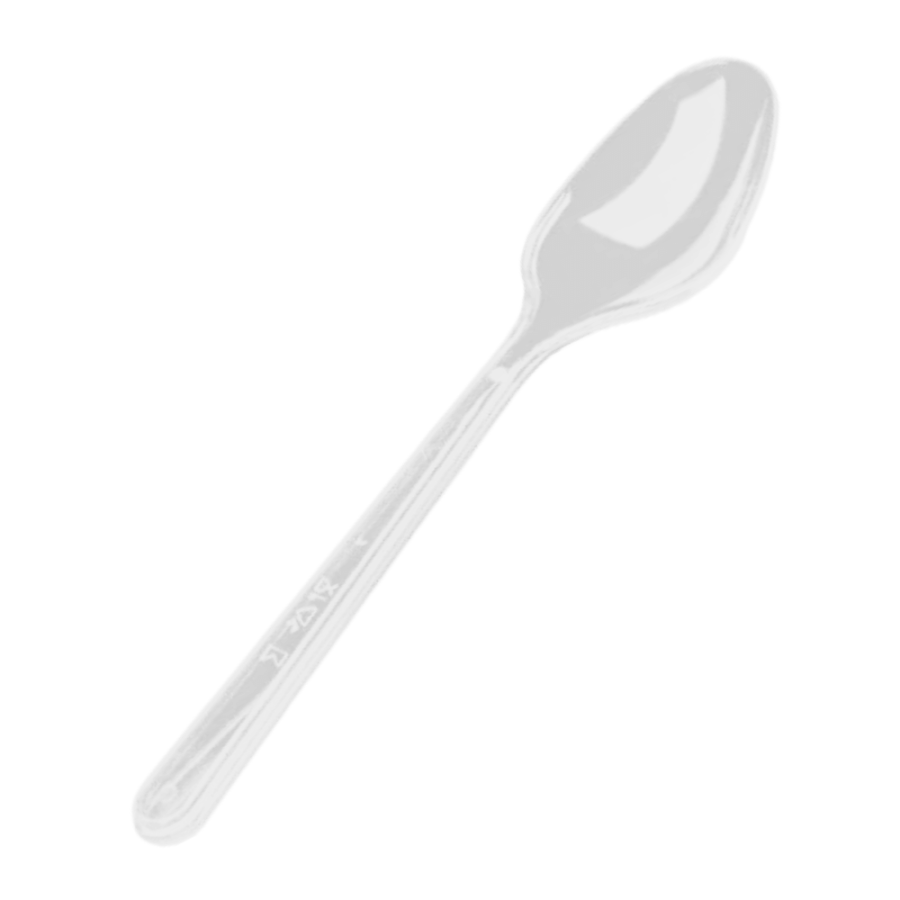 Łyżeczka transparentna 12,5 cm - 50 szt.