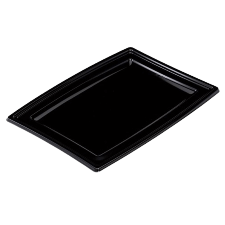Talerz czarny 46 x 30,5 x 1,8 cm prostokątny, PS - 5 szt.