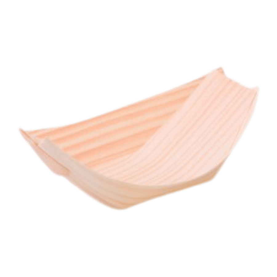 Miseczki drewniane łódka 11 x 7 x 3,1 cm fingerfood - 100 szt.