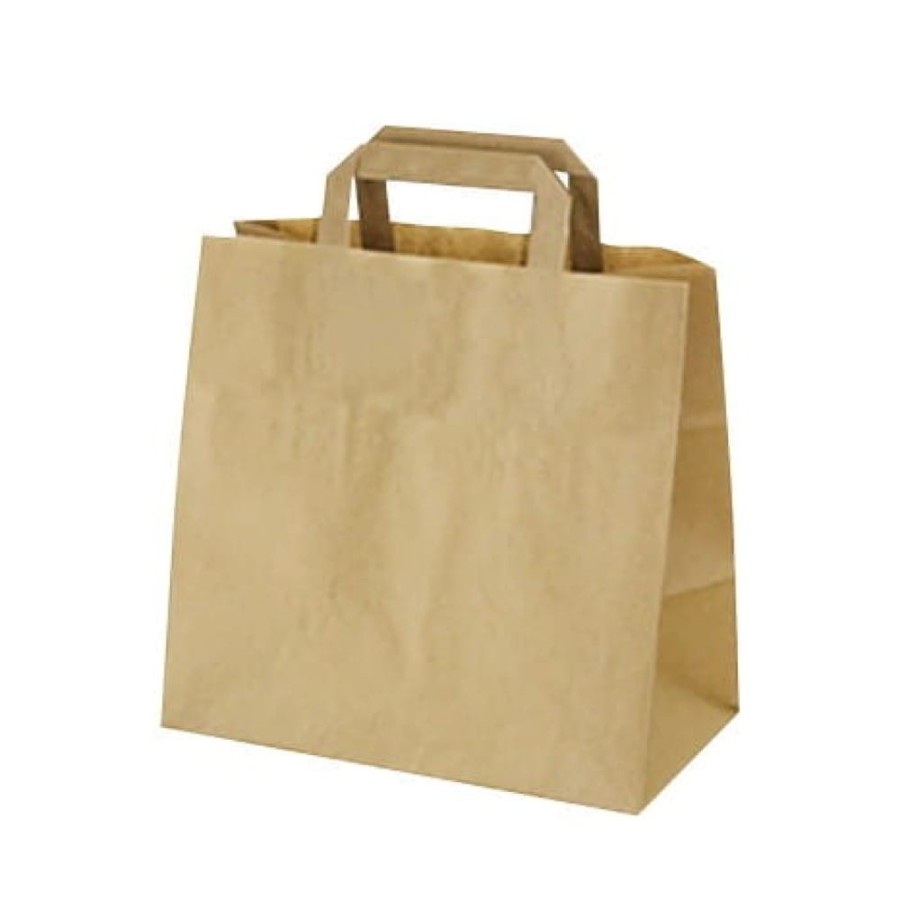 Torba papierowa kraft 32 cm x 16 cm x 27 cm - 50 sztuk