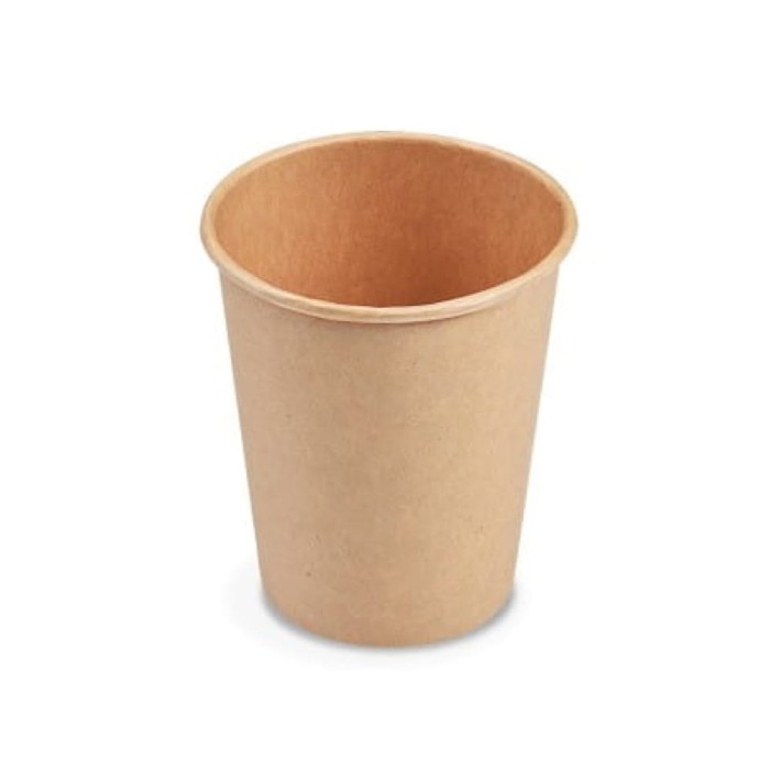 Kubek papierowy kraft 250 ml fi 80 mm - 50 sztuk