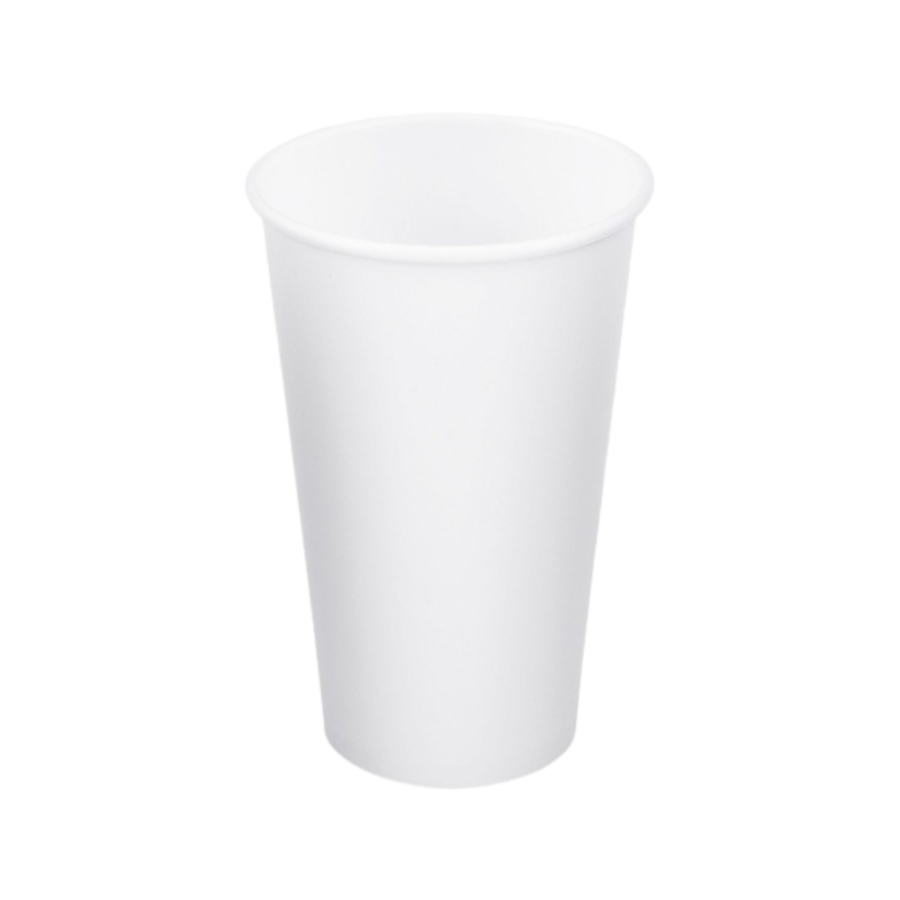 Kubek papierowy biały 510 ml, fi 90 mm - 50 sztuk