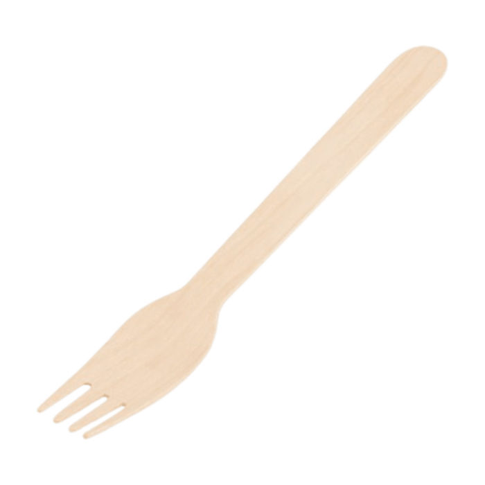 Widelec drewniany 16 cm - 100 szt.