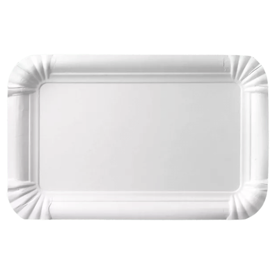 Tacka papierowa prostokątna biała, 9 x 15 cm - 250 szt.