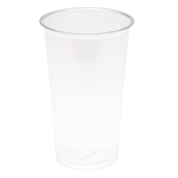 Kubek przezroczysty PET 500 ml fi 95 mm - 50 sztuk