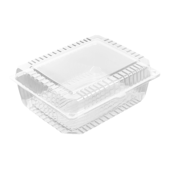 Opakowanie cukiernicze na ciasta PET 25,3 cm x 19,1 cm x 9,3 cm - 50 sztuk