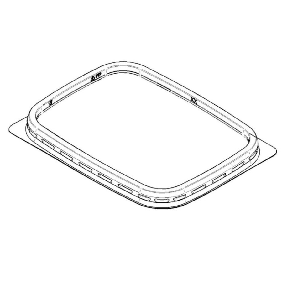 Pokrywka prostokątna PP 11,1 cm x 8,4 cm – 100 sztuk