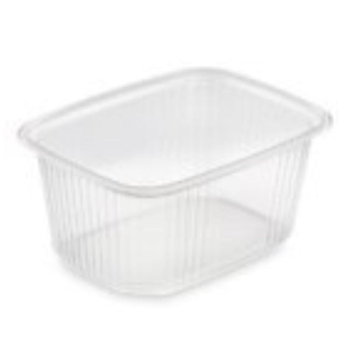 Pojemnik prostokątny PP 250 ml 10,7 cm x 8 cm - 100 sztuk