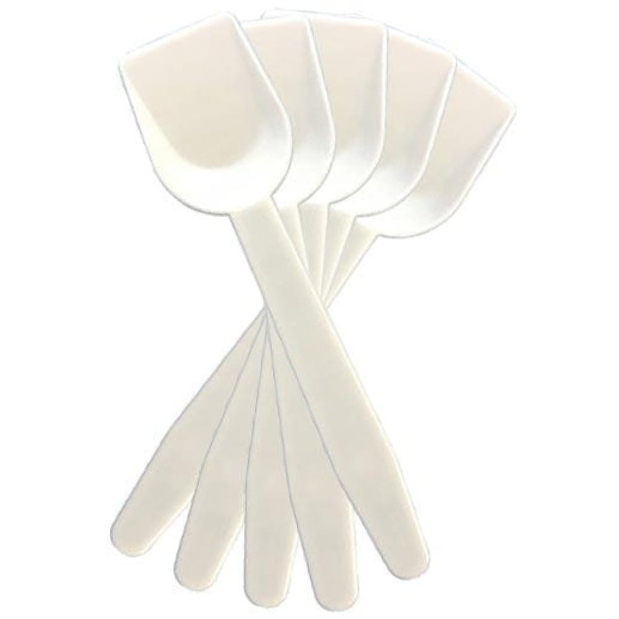 Łopatki do lodów wielokrotnego użytku białe PS 95 mm - 1000 sztuk