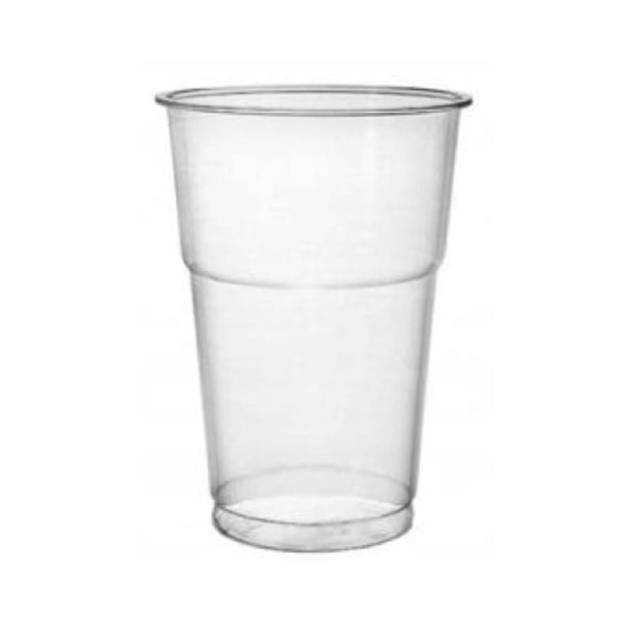 Kubek do piwa 500 ml PP fi 95 mm transparentny- 50 sztuk