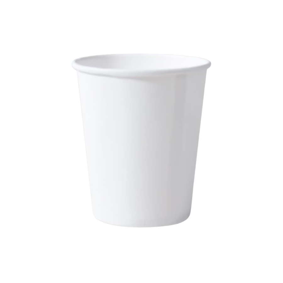 Kubek papierowy, biały, fi 90 mm, 300 ml - 50 sztuk
