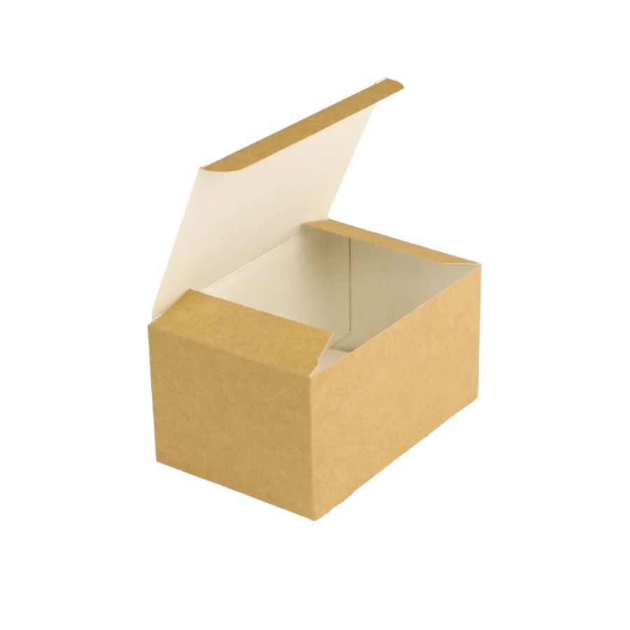 Lunch box ze skrzydełkami 15 cm x 10 cm x 8 cm - 100 sztuk