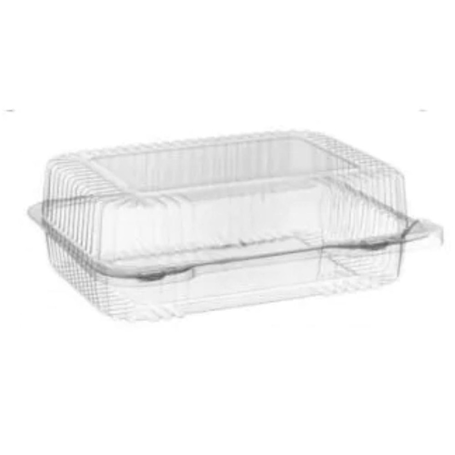 Pojemnik cukierniczy na ciasto PET 20,6 cm x 15,6 cm x 8,3 cm - 50 sztuk