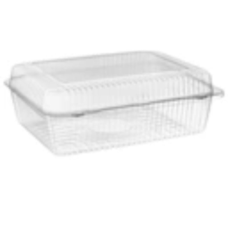 Pojemnik cukierniczy na ciasto PET 26,5 cm x 21,1 cm x 9,9 cm - 50 sztuk