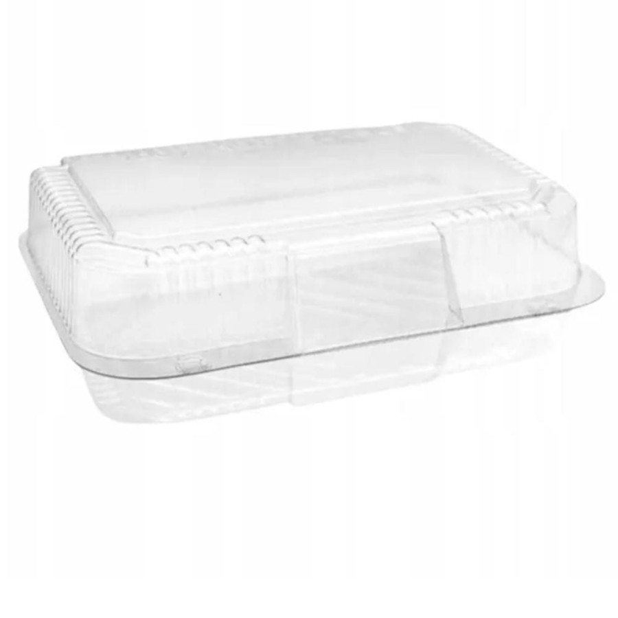 Pojemnik cukierniczy na ciasto PET 20,6 cm x 15,6 cm x 7 cm - 50 sztuk
