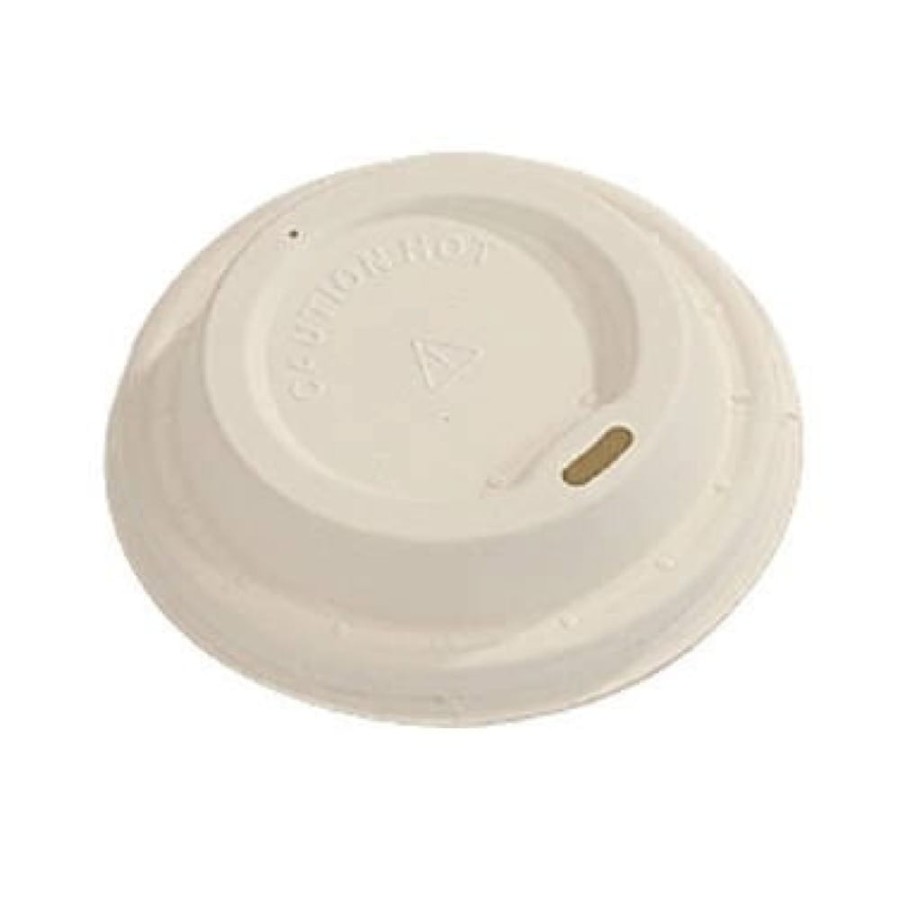 Pokrywka z trzciny cukrowej do kubka fi 90 mm - 50 sztuk