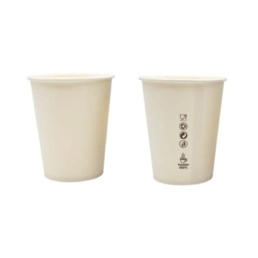 Kubek papierowy z powłoką dyspersyjną biały 180 ml fi 70 mm - 50 sztuk