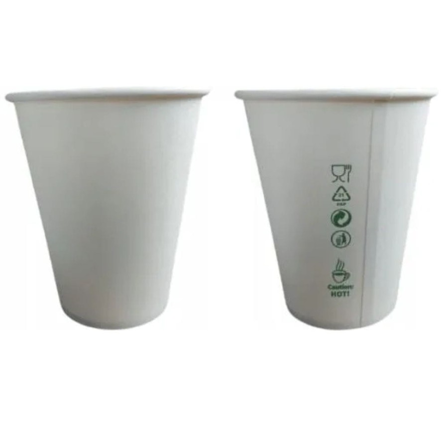 Kubek papierowy z powłoką dyspersyjną biały 300 ml fi 80 mm - 50 sztuk