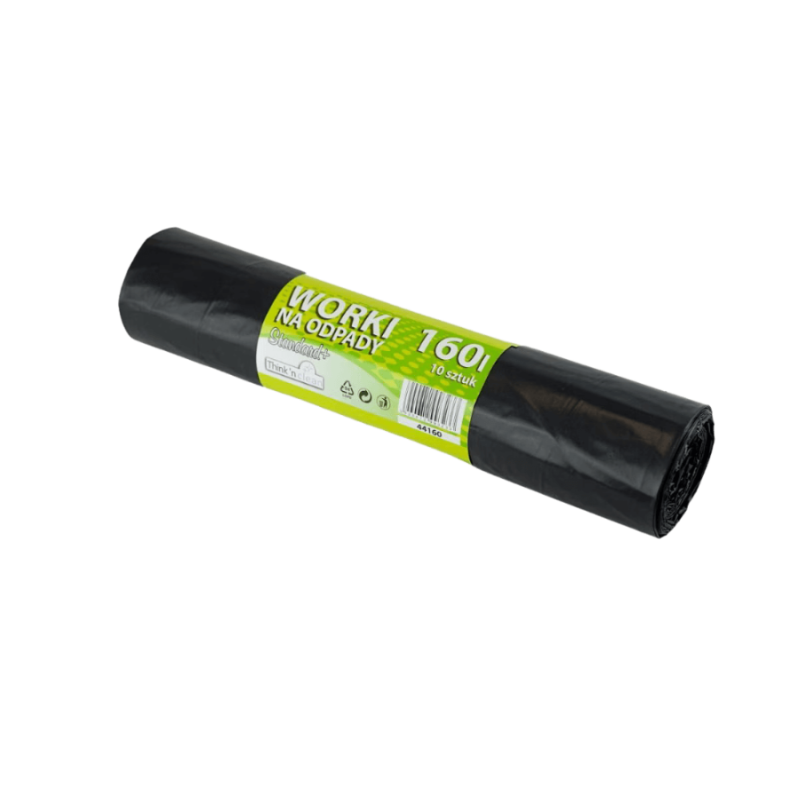 Worek na śmieci z folii LDPE 42 µm, 160 l - 10 sztuk