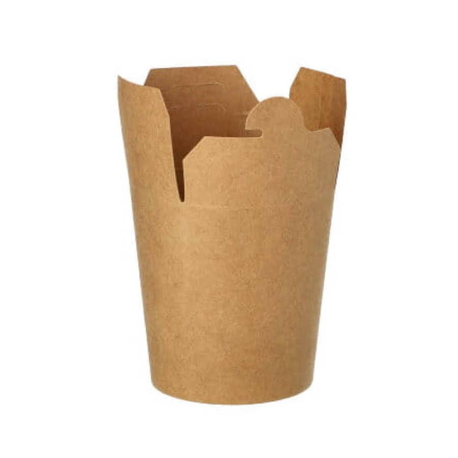 Pudełko kartonowe na przekąski 230 ml kraft 7,5 cm x 6,5 cm x 5,8 cm - 25 sztuk